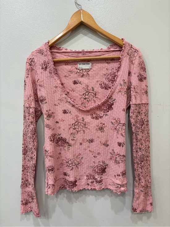 We The Free Tops - We The Free Clover Floral Thermal Long Sleeve Top Women’s Size Small